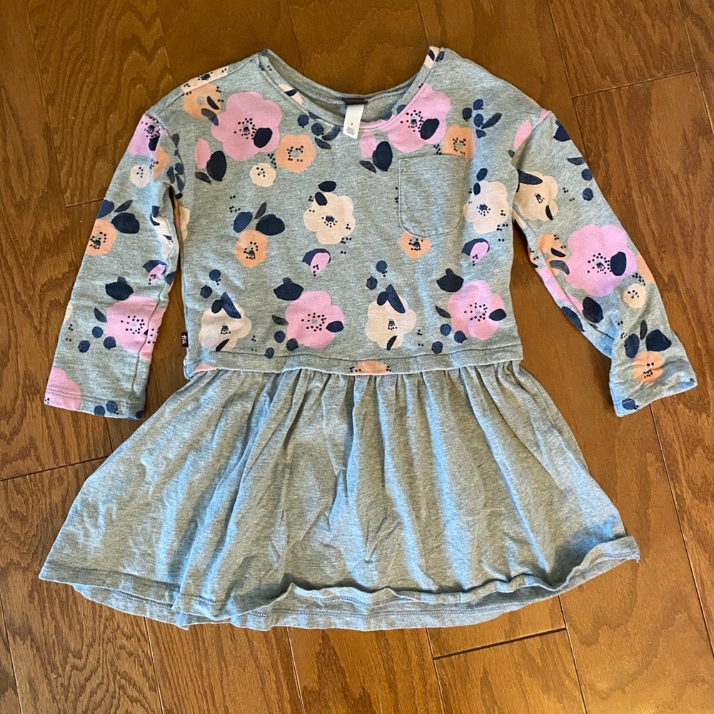 Tea Collection floral sweatshirt dress, size 5